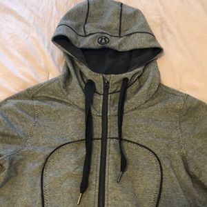 Lululemon long workout jacket.